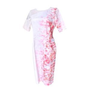 ELIE TAHARI EUC Cap sleeve Emory sheath dress in Sweet Melon Size 12